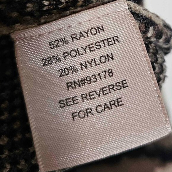 3X Thick Brown Camo Pattern Sweater (USED) - Philosophy Republic Clothing - Picture 4 of 4